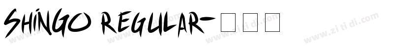 ShinGo regular字体转换 ShinGo regular字体转换